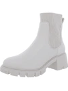 Steve Madden Hayle Womens Stretch Ankle Chelsea Boots In Beige
