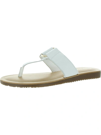 Bella Vita Jan-italy Womens Leather Thong Flat Sandals In White