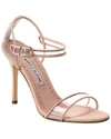 MANOLO BLAHNIK FERSEN 105 SUEDE & VINYL SANDAL