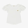 ANGEL'S FACE GIRLS WHITE LACE SLEEVE TOP