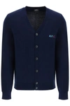 APC A.P.C. 'JOSEPH' CARDIGAN WITH EMBROIDERED LOGO DETAIL