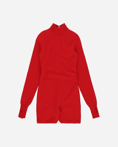 Nike Wmns Esc Wool Bodysuit In Red