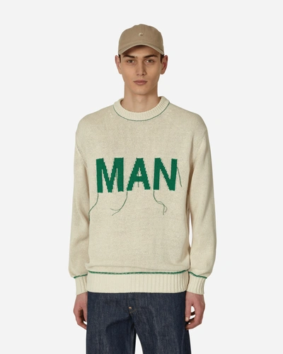 Junya Watanabe Man Pullover Aus Jacquard In Beige