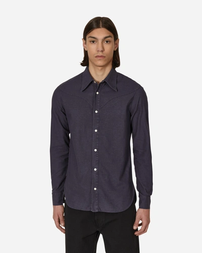 Stockholm Surfboard Club Fitted Western Shirt In Blue