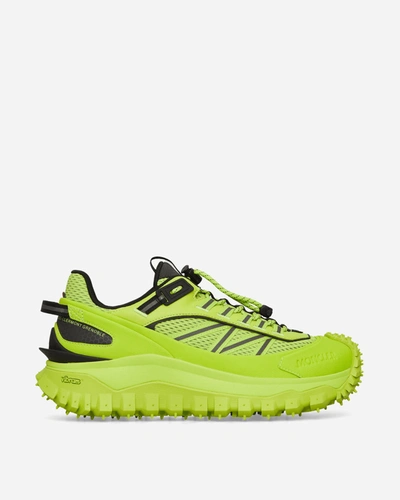Moncler Men's Trailgrip Vibram Tread Low-top Sneakers In Yellow
