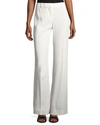 Kobi Halperin Melina Womens Viscose Wide Leg Dress Pants In Ivory