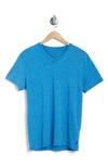 Lucky Brand V-neck Burnout T-shirt In Super Sonice
