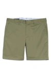 Bugatchi Men's Linen Drawstring Bermuda Shorts In Khaki