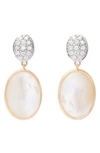 MARCO BICEGO SIVIGLIA 18K YELLOW GOLD, DIAMOND & MOTHER-OF-PEARL DROP EARRINGS