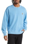 Carhartt Nelson Logo Patch Sweatshirt In Piscine