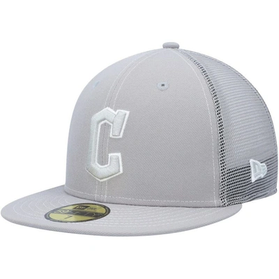New Era Gray Cleveland Guardians 2023 On-field Batting Practice 59fifty Fitted Hat