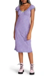 Betsey Johnson Malibu Midi Calico Ditsy Print Dress In Veri Peri | ModeSens