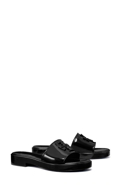 Tory Burch Eleanor Jelly Slide Sandal In Perfect Black