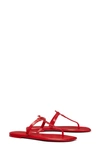 Tory Burch Women's Roxanne Jelly Thong Sandals In Brilliant Red / Brilliant Red
