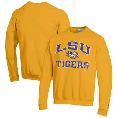 Champion Gold Lsu Tigers High Motor Pullover Sweatshirt