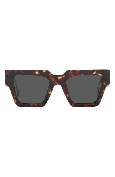 Versace Eyewear Square Frame Sunglasses In Brown