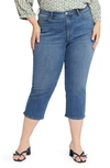 Nydj Joni High Waist Relaxed Capri Jeans In Blue