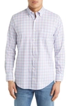 PETER MILLAR NOLAND CROWN LITE CHECK STRETCH BUTTON-DOWN SHIRT