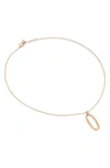 Marco Bicego 18k White & Yellow Gold Jaipur Diamond & Textured Link Drop Pendant Necklace, 16.5-18 In Yellow/ White Gold