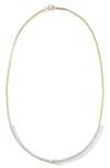 Lana Flawless Herringbone Diamond Tennis Necklace In Yellow