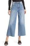 Rag & Bone Andi Wide Crop Raw Hem Jeans In Quinn