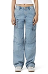 Rag & Bone Blue Nora Cargo Jeans In Lakeside