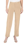 Jones New York Solid Stretch Pull-on Straight Leg Pant In Praline