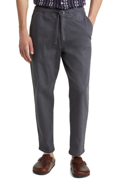 Treasure & Bond Pull-on Crop Tapered Pants In Navy India Ink