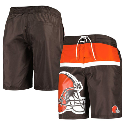 G-iii Sports By Carl Banks Brown Cleveland Browns Sea Wind Swim Trunks