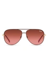 QUAY HIGH KEY MINI 51MM AVIATOR SUNGLASSES