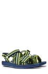 Camper Match Front-touch Sandals In Green Multi