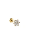 Maria Tash 14k Yellow Gold Diamond Flower Stud Earring In Yellow