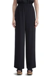 Lafayette 148 Organic Silk Crepe De Chine Perry Pant In Black