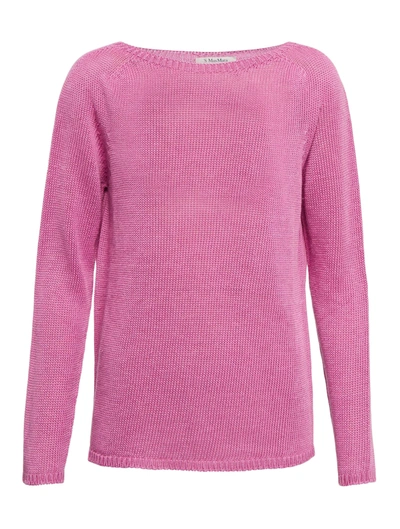 's Max Mara Giolino Linen Sweater In Rosa