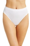 Wacoal Understated Cotton Blend High Leg Briefs In White