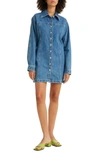 Levi's Shay Long Sleeve Denim Shirtdress In Old 517 Blue X