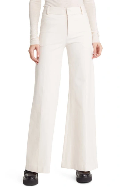 Frame Le Palazzo Trousers In Beige
