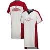 G-III 4HER BY CARL BANKS G-III 4HER BY CARL BANKS WHITE ARKANSAS RAZORBACKS HOME RUN T-SHIRT DRESS