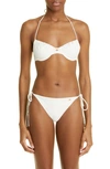 Tom Ford Glossy Jersey 2-piece Swimsuit In White