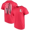 IMAGE ONE RED LOUISVILLE CARDINALS BASEBALL FLAG COMFORT COLORS T-SHIRT