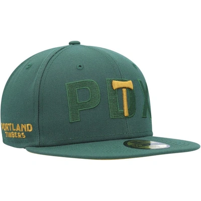 New Era Green Portland Timbers Kick Off 59fifty Fitted Hat