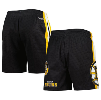 Mitchell & Ness Men's  Black Boston Bruins City Collection Mesh Shorts