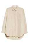 THE ROW BRANT COTTON BUTTON-UP SHIRT