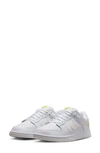Nike Dunk Low Basketball Shoe In White/ Sail/ Opti Yellow