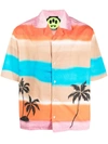 Barrow Palm Tree-print Shirt In Red