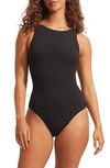 SEAFOLLY SEAFOLLY SEA DIVE LACE-UP ONE-PIECE SWIMSUIT