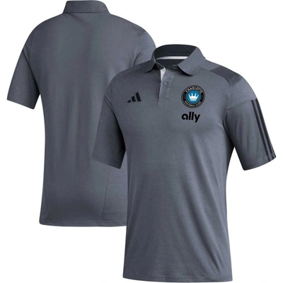 Adidas Originals Adidas Gray Charlotte Fc 2023 On-field Training Polo