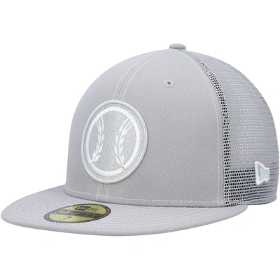 New Era Gray Milwaukee Brewers 2023 On-field Batting Practice 59fifty Fitted Hat