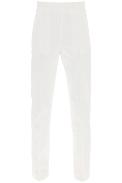 Moncler Cotton Cigarette Pants In White