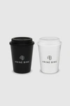 ANINE BING AB CUP 2 PACK IN WHITE AND BLACK